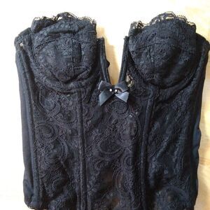 Vintage Lady Marlene Lace Corset Top Bustier 32A